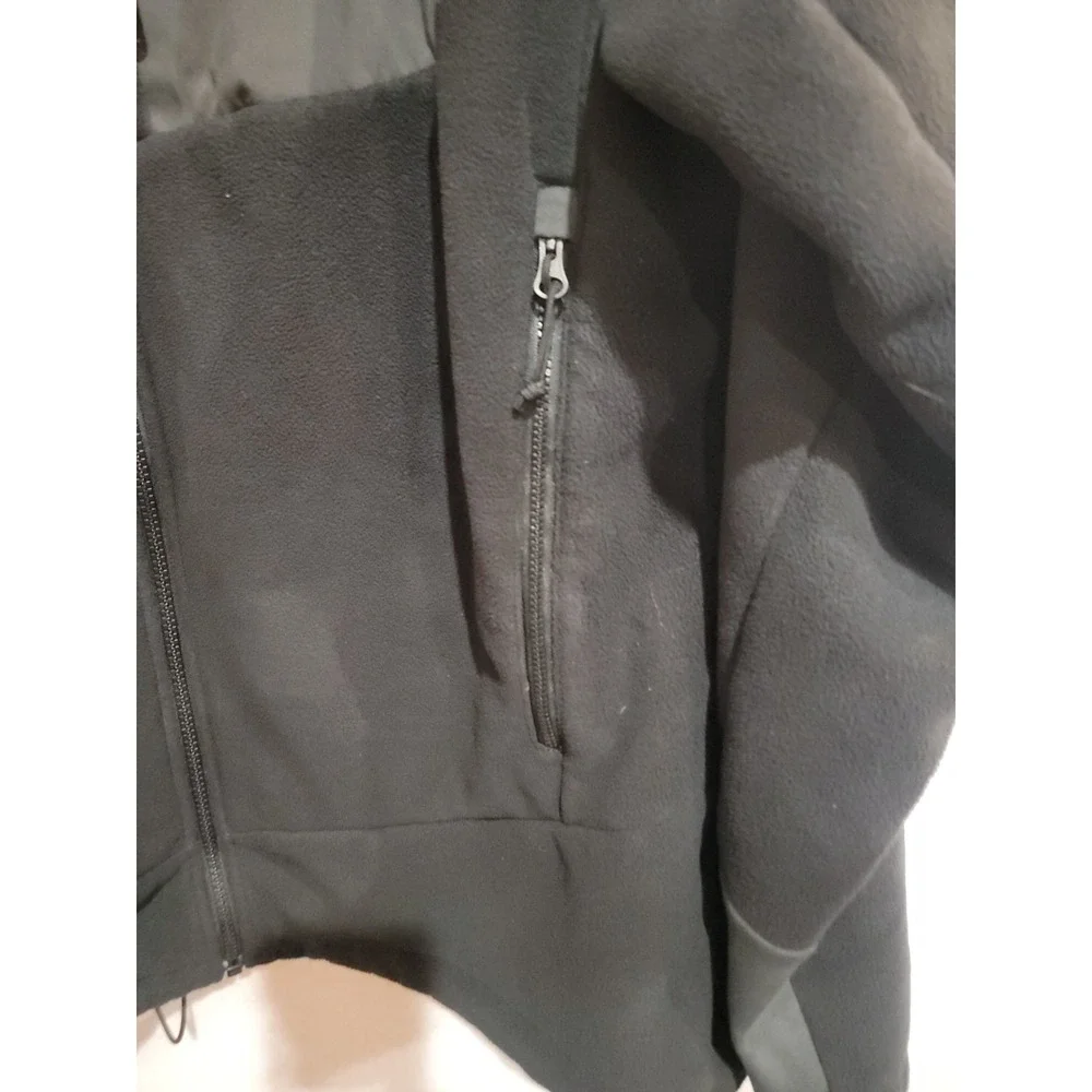 The North Face Denali 2 Fleece Jacket Mens XL‎ Black Red Sherpa Lined Full Zip